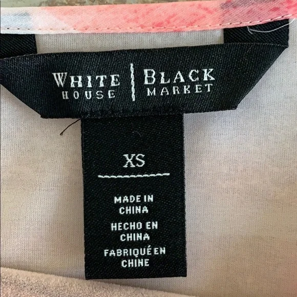 WHBM Colorblock Double Layer Top - Picture 5 of 10